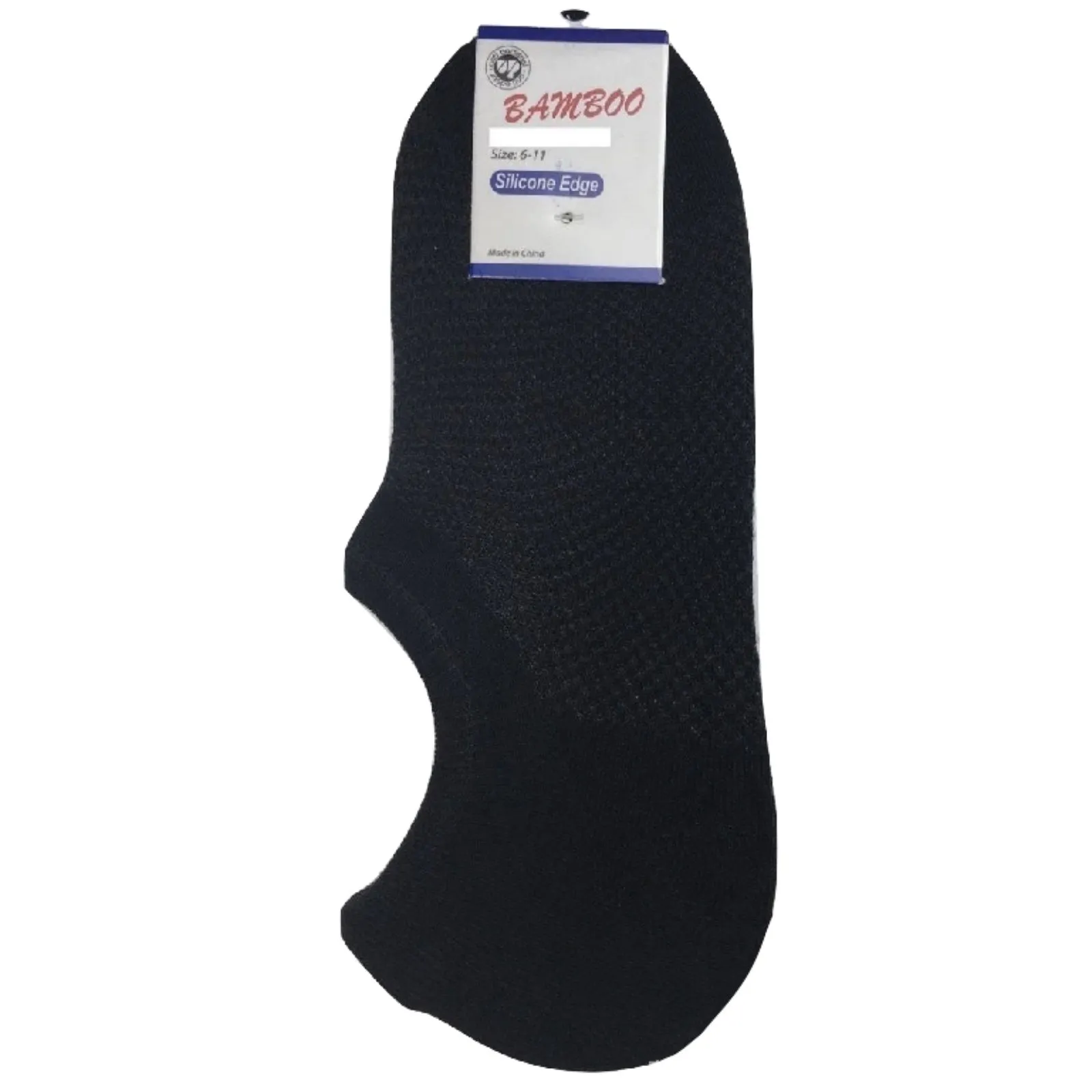 1 Pair NO SHOW BAMBOO SOCKS Non Slip Heel Grip Low Cut Invisible Footlet