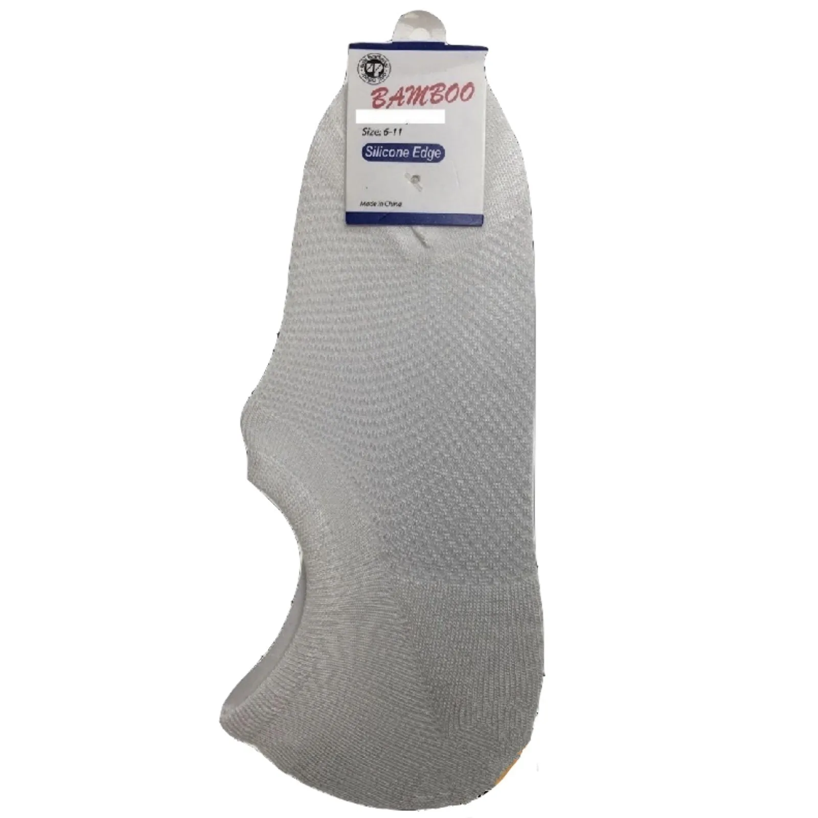 1 Pair NO SHOW BAMBOO SOCKS Non Slip Heel Grip Low Cut Invisible Footlet