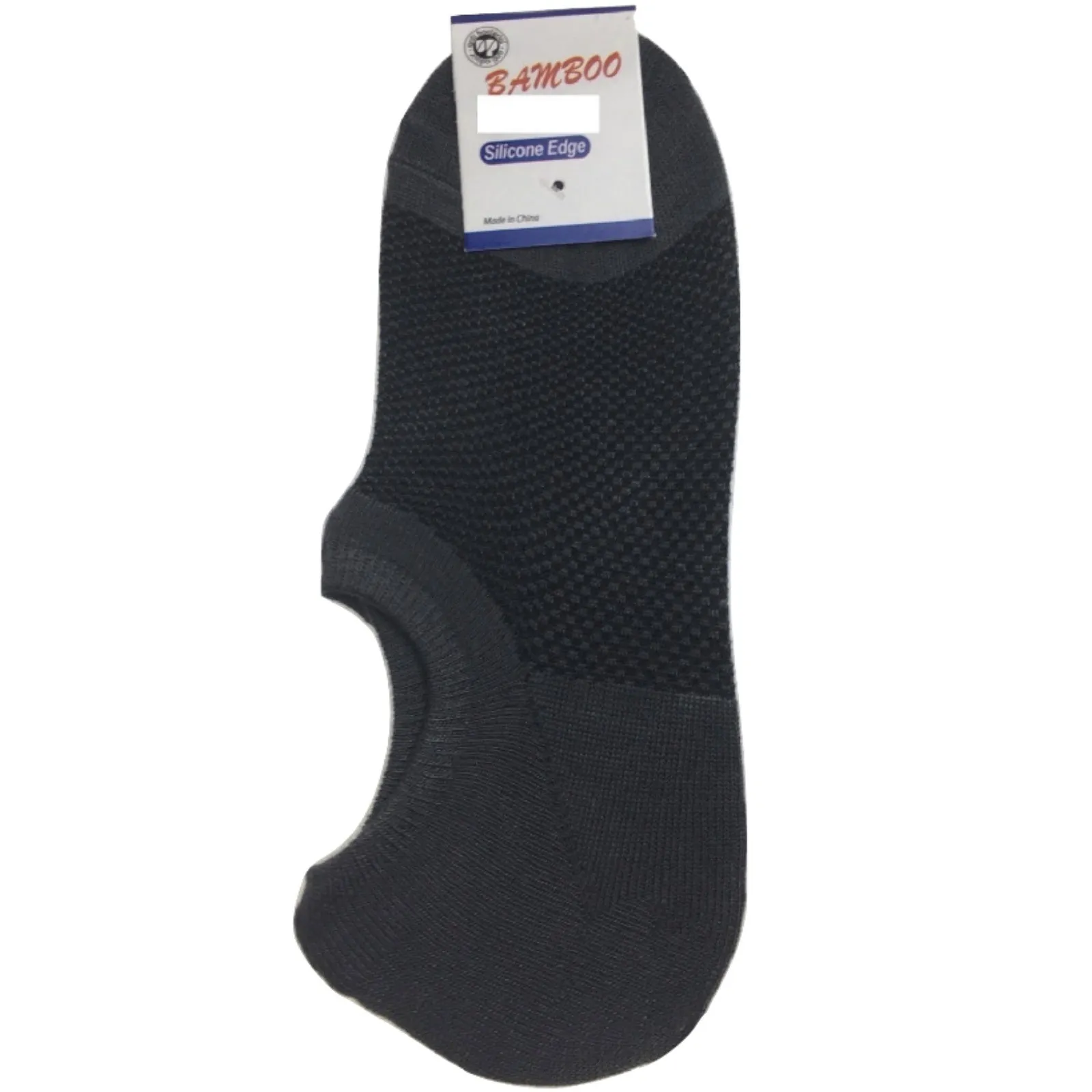 1 Pair NO SHOW BAMBOO SOCKS Non Slip Heel Grip Low Cut Invisible Footlet