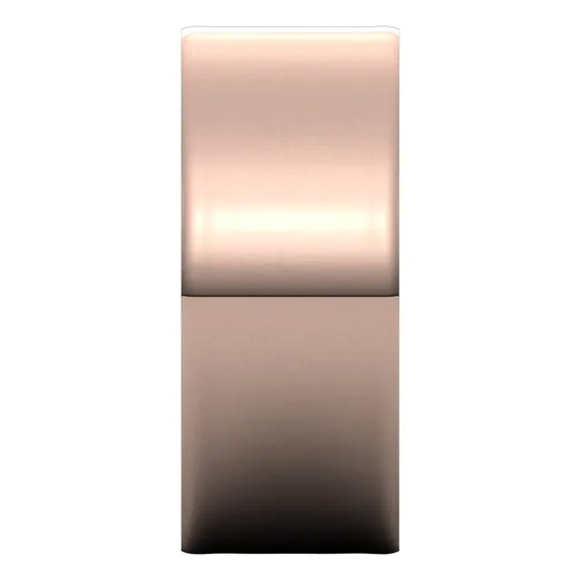 18K Rose Gold Flat Ultra-Light Wedding Band, 8 mm Wide