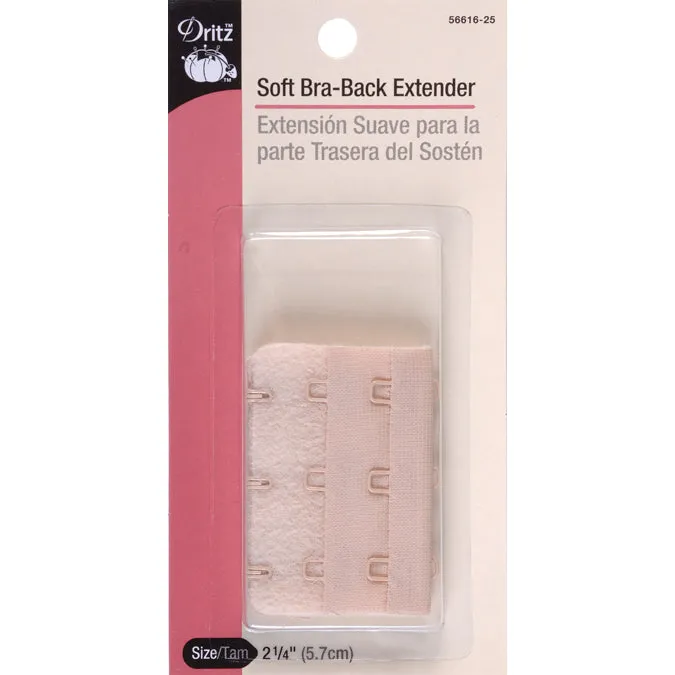 3-Hook Beige Soft Bra-Back Extender S-56616