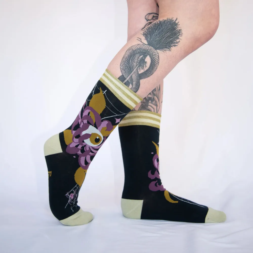 Arachnid’s Bloom Crew Socks