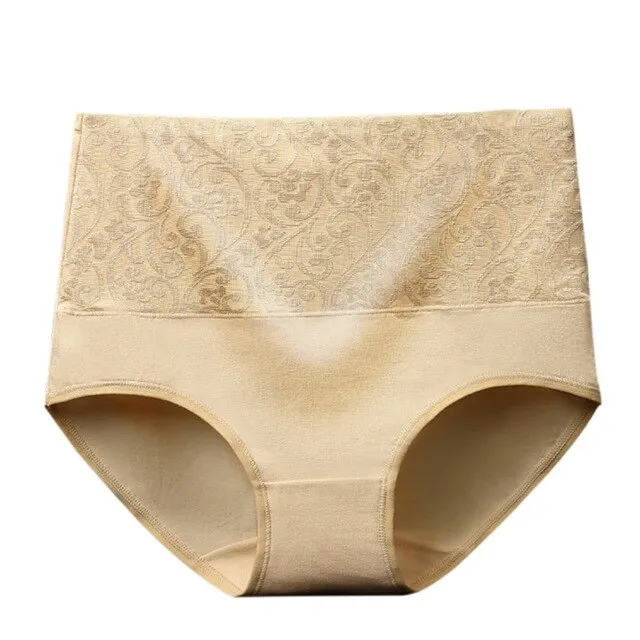 Cotton Jacquard Color Panties