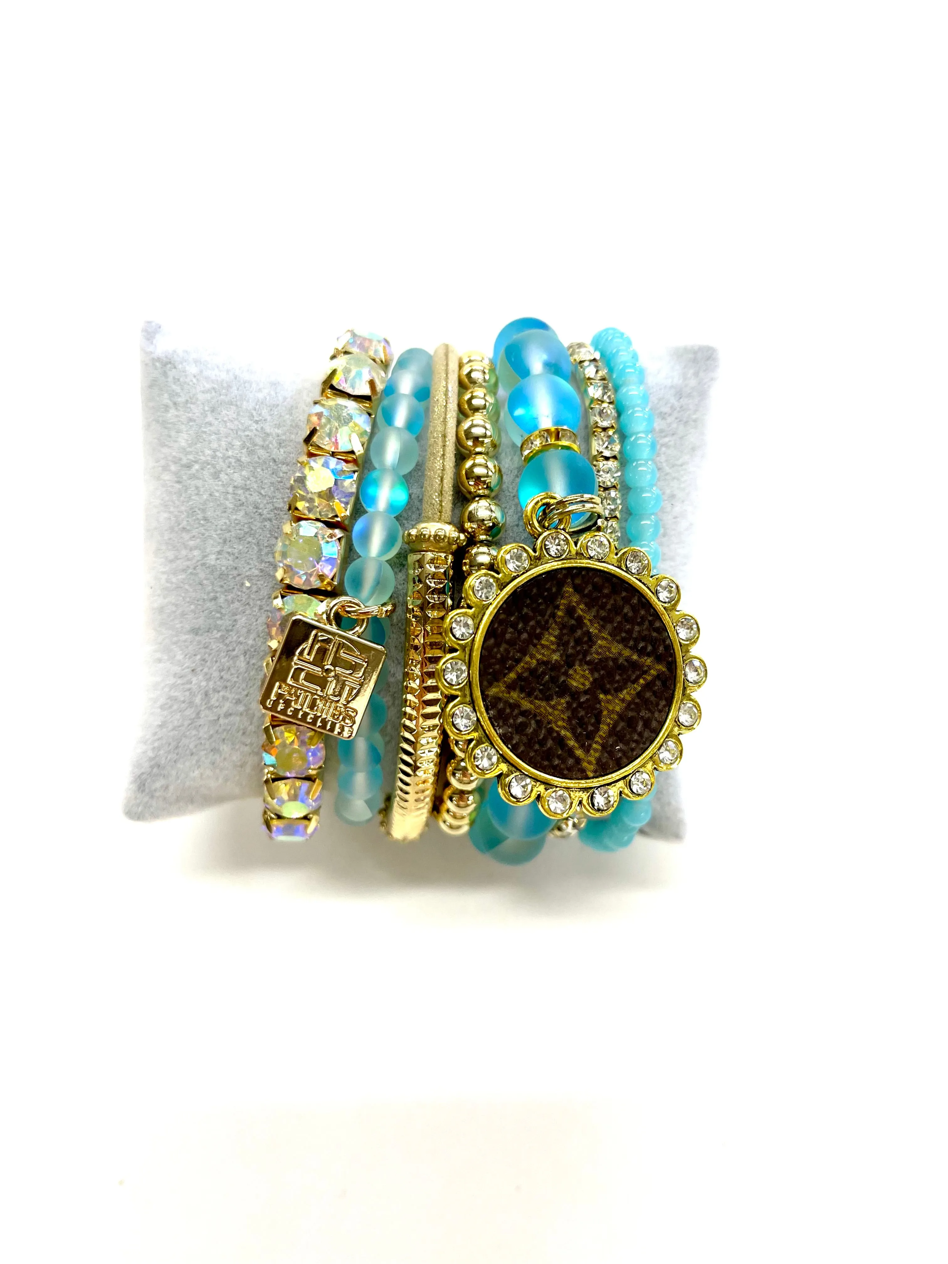 Fiji- Stacked Bracelet set- Gold AB