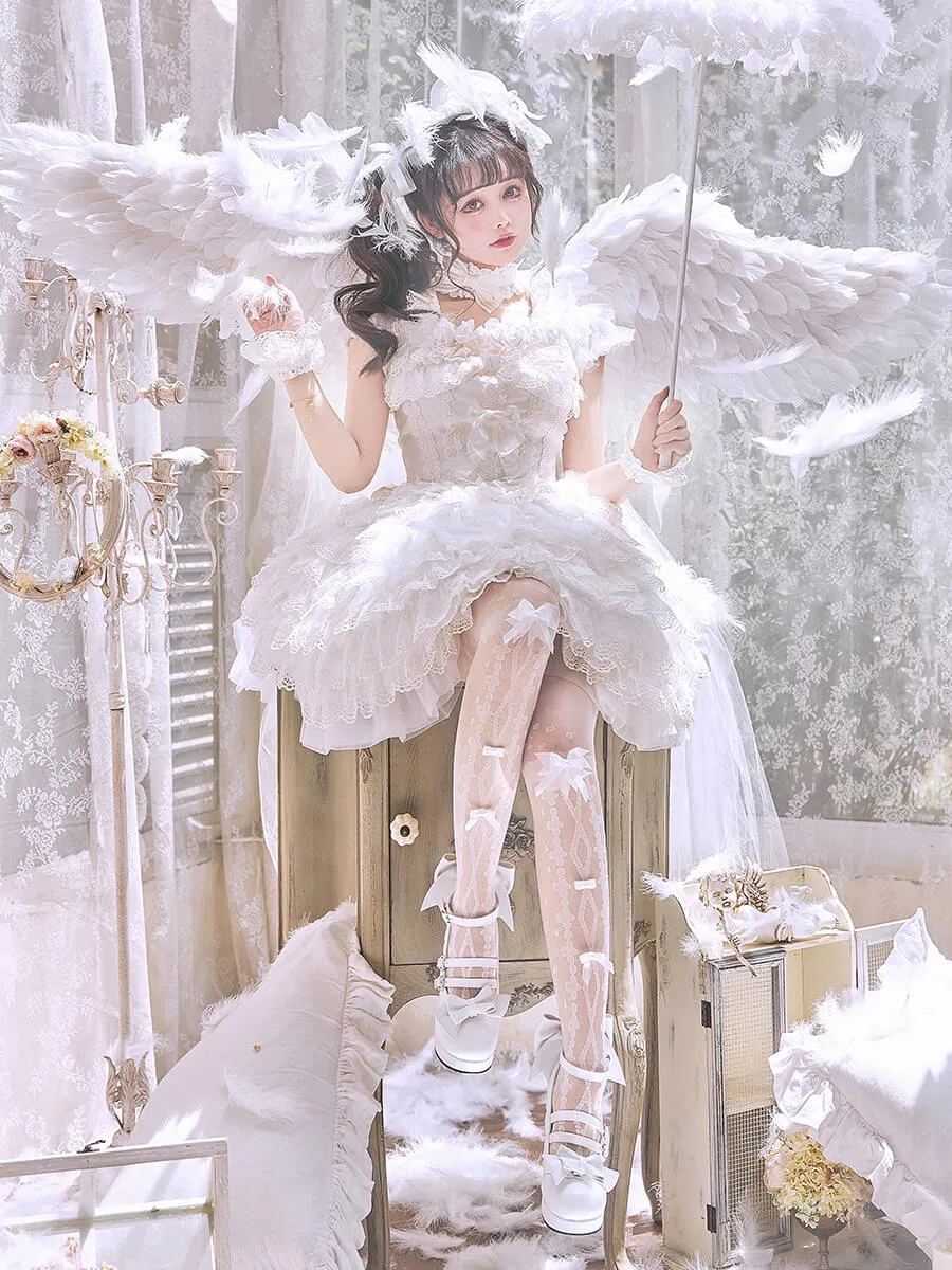 Flower's Wedding Dress Lolita Tights