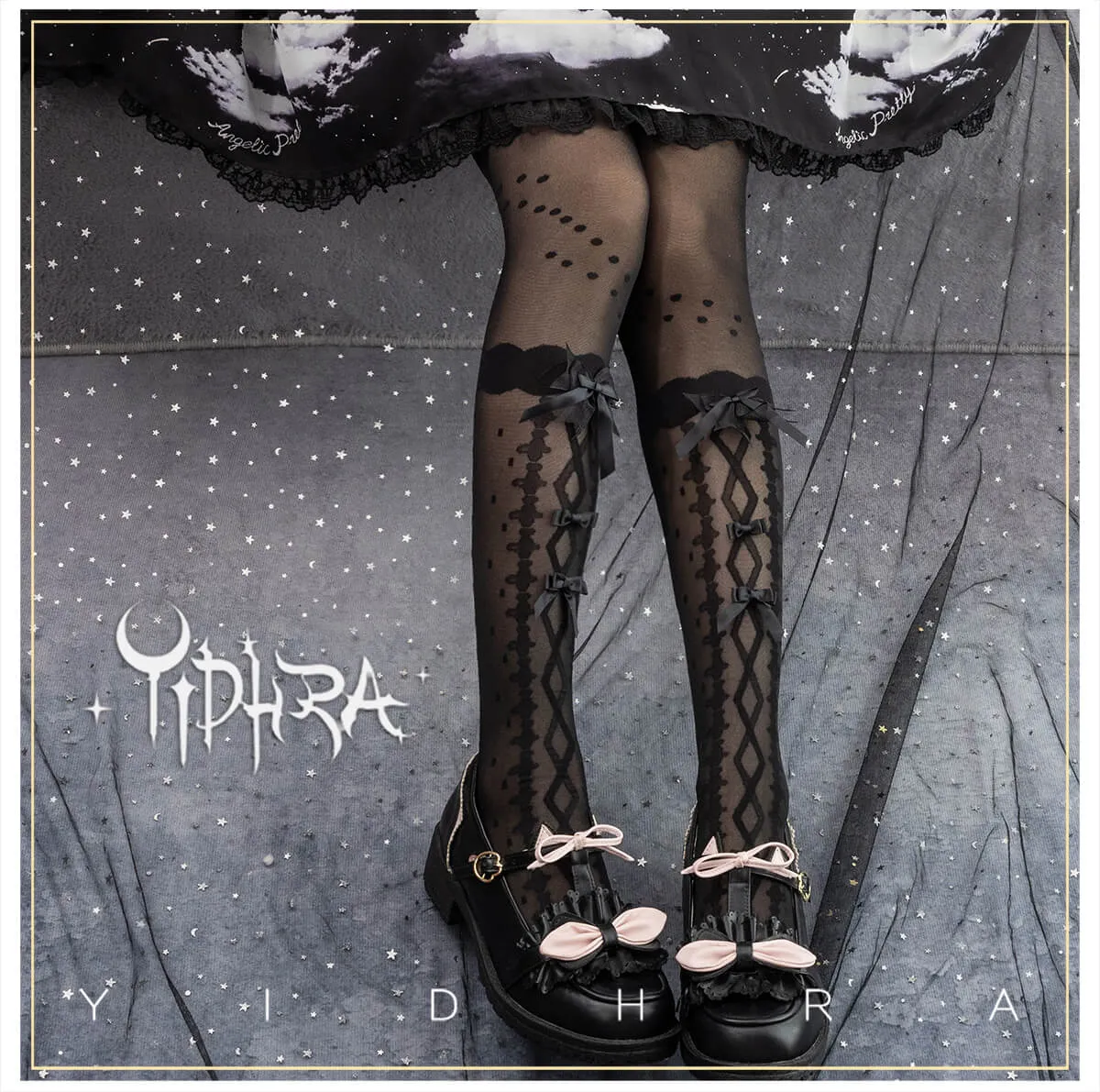 Flower's Wedding Dress Lolita Tights