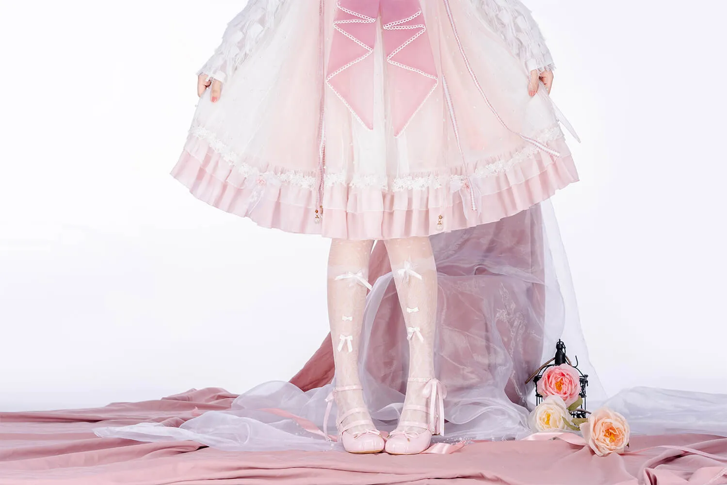 Flower's Wedding Dress Lolita Tights
