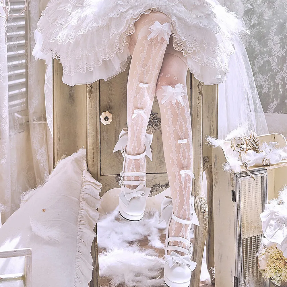 Flower's Wedding Dress Lolita Tights