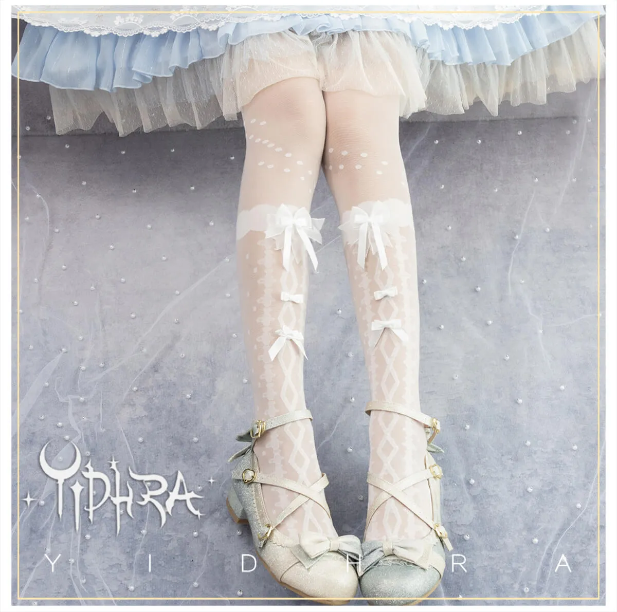 Flower's Wedding Dress Lolita Tights