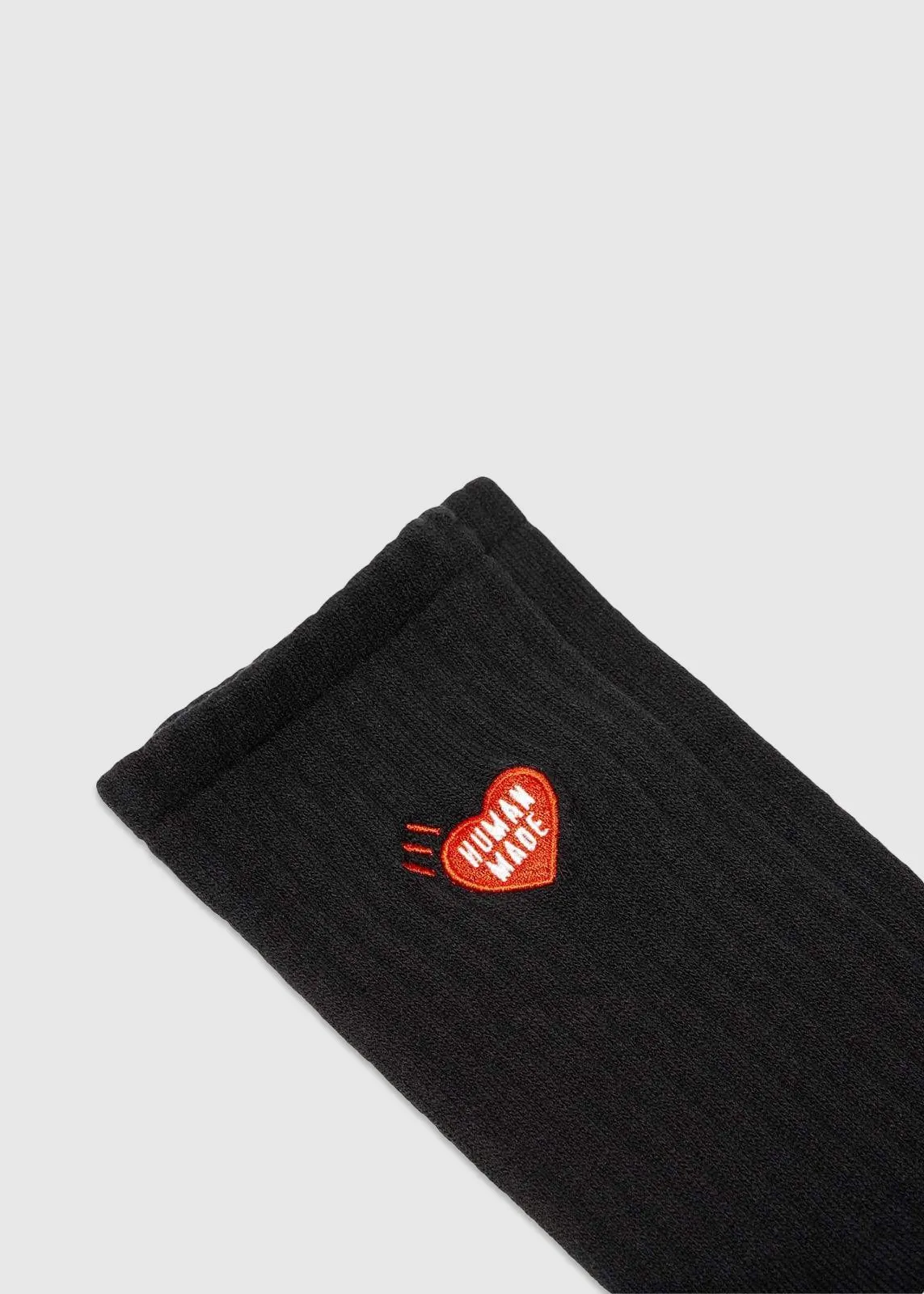 HUMAN MADE: PILE SOCKS [BLACK]