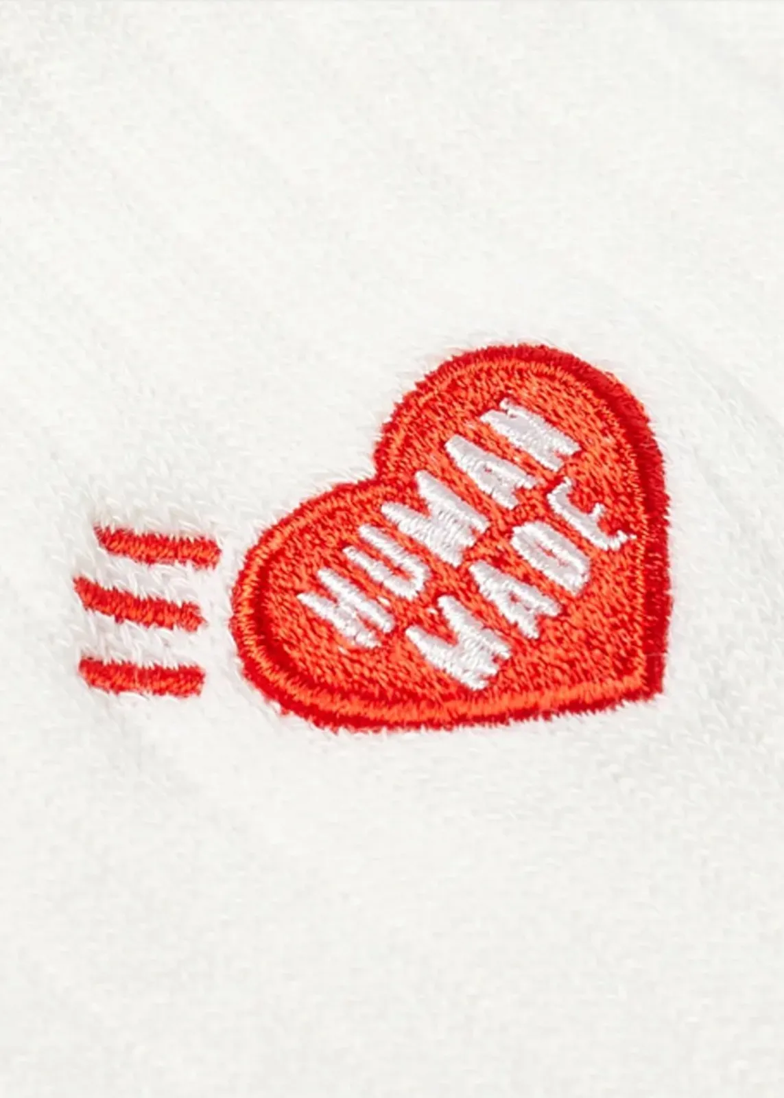 HUMAN MADE: PILE SOCKS [WHITE]