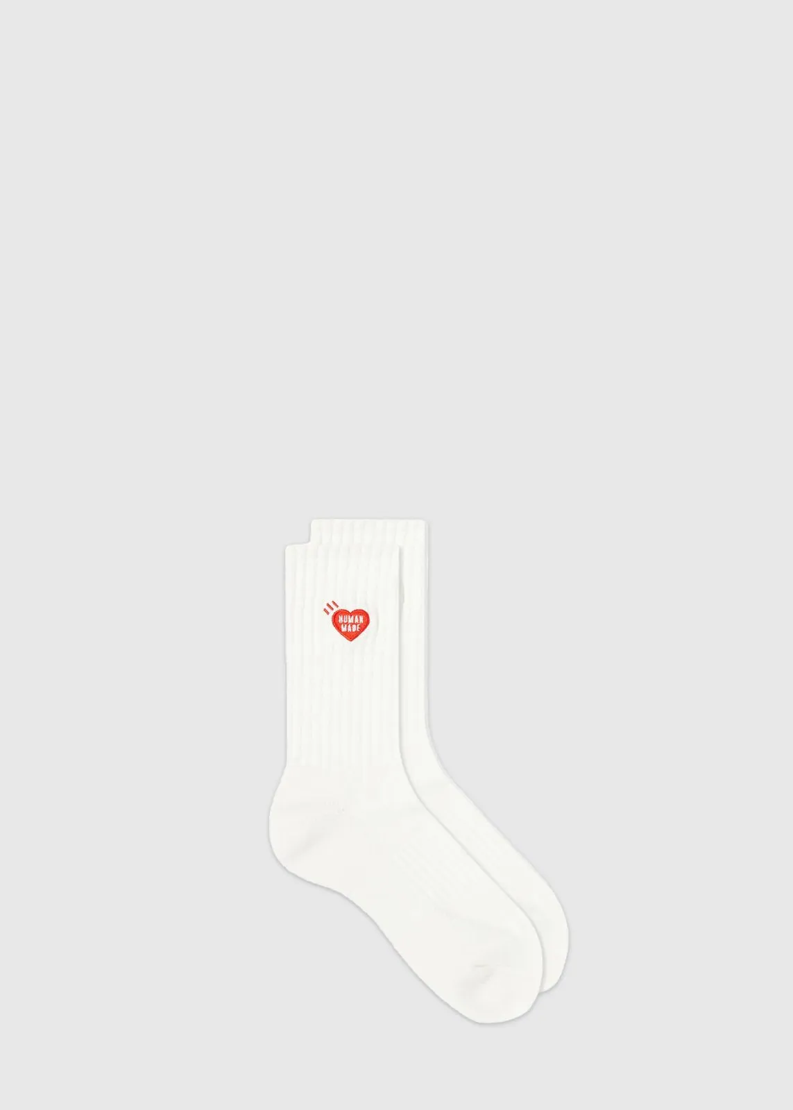 HUMAN MADE: PILE SOCKS [WHITE]