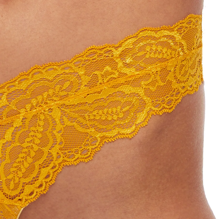 Kinga Sunkiss Soft Lace Sheer Tanga Panty
