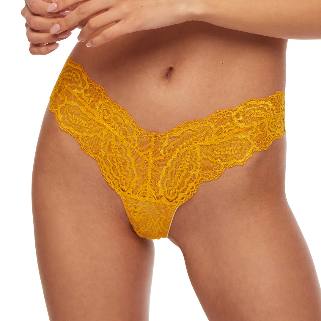 Kinga Sunkiss Soft Lace Sheer Tanga Panty