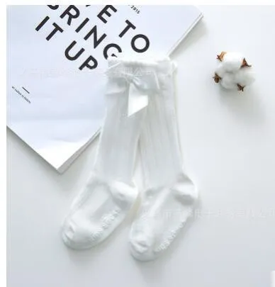 Mommy's Care Newborn Baby Girls non-slip Cotton Knee High Long Socks