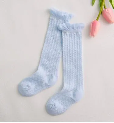 Mommy's Care Newborn Baby Girls non-slip Cotton Knee High Long Socks