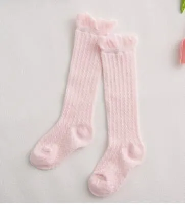 Mommy's Care Newborn Baby Girls non-slip Cotton Knee High Long Socks