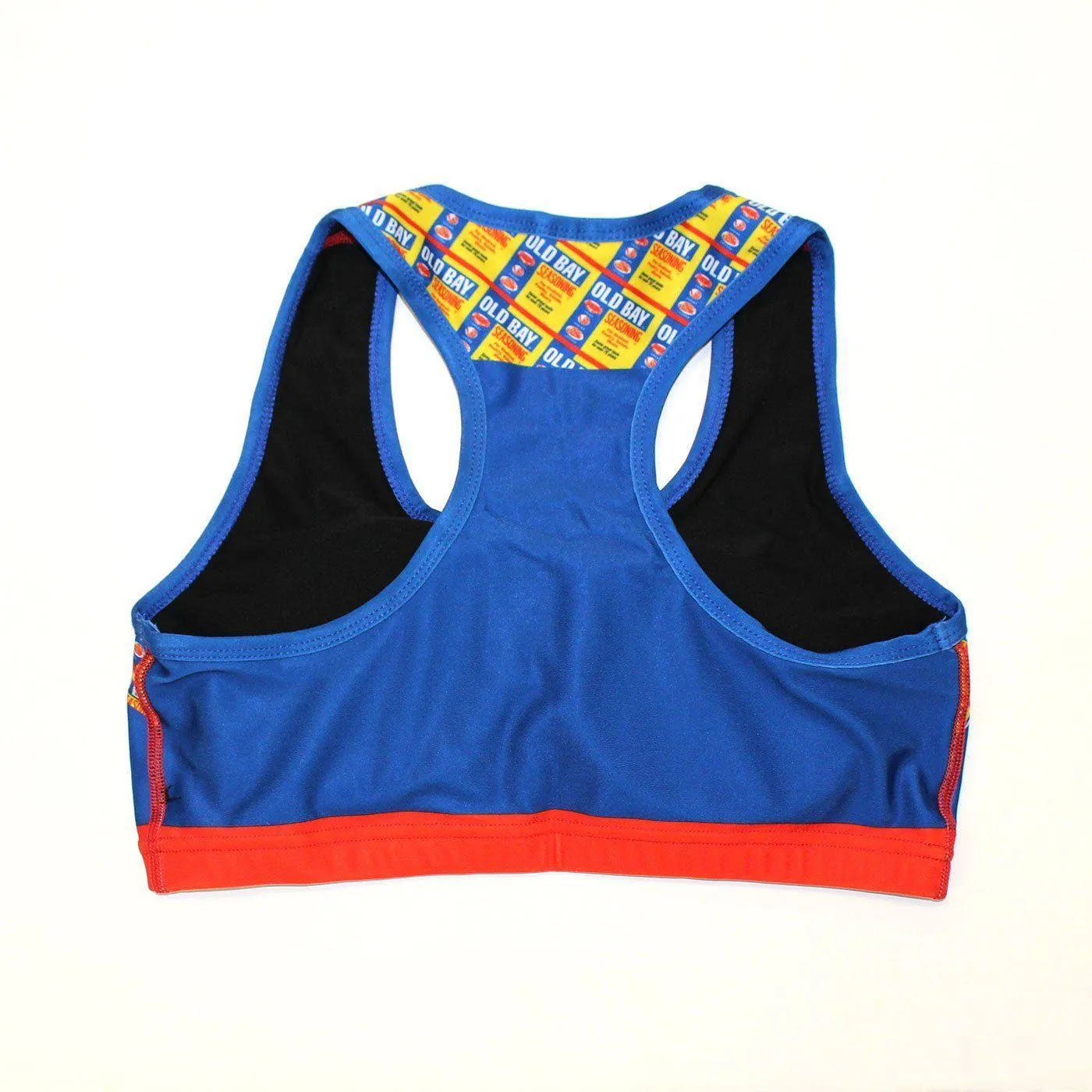 OLD BAY Text (Blue) / Sports Bra
