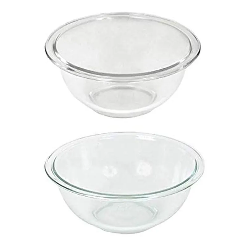Round Clear Non-slip Mixing Bowl 2 Pack