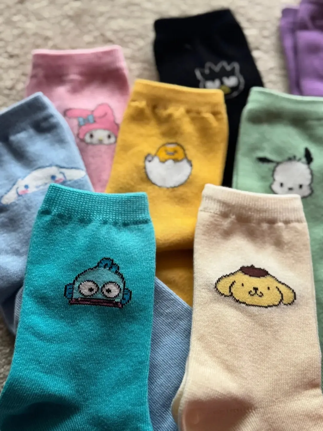 Sanrio Character Simple Point Cotton Ankle Socks