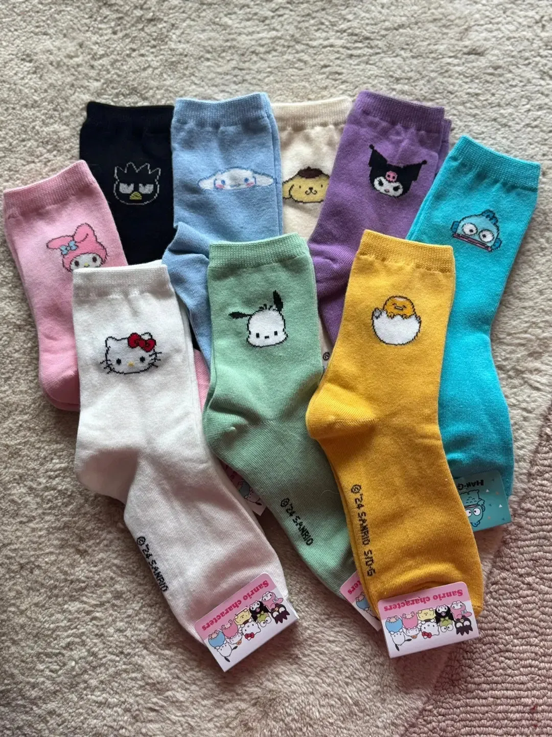 Sanrio Character Simple Point Cotton Ankle Socks