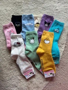 Sanrio Character Simple Point Cotton Ankle Socks
