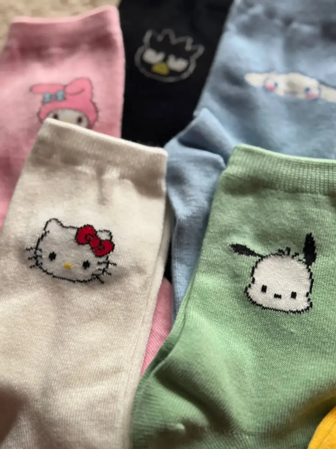 Sanrio Character Simple Point Cotton Ankle Socks