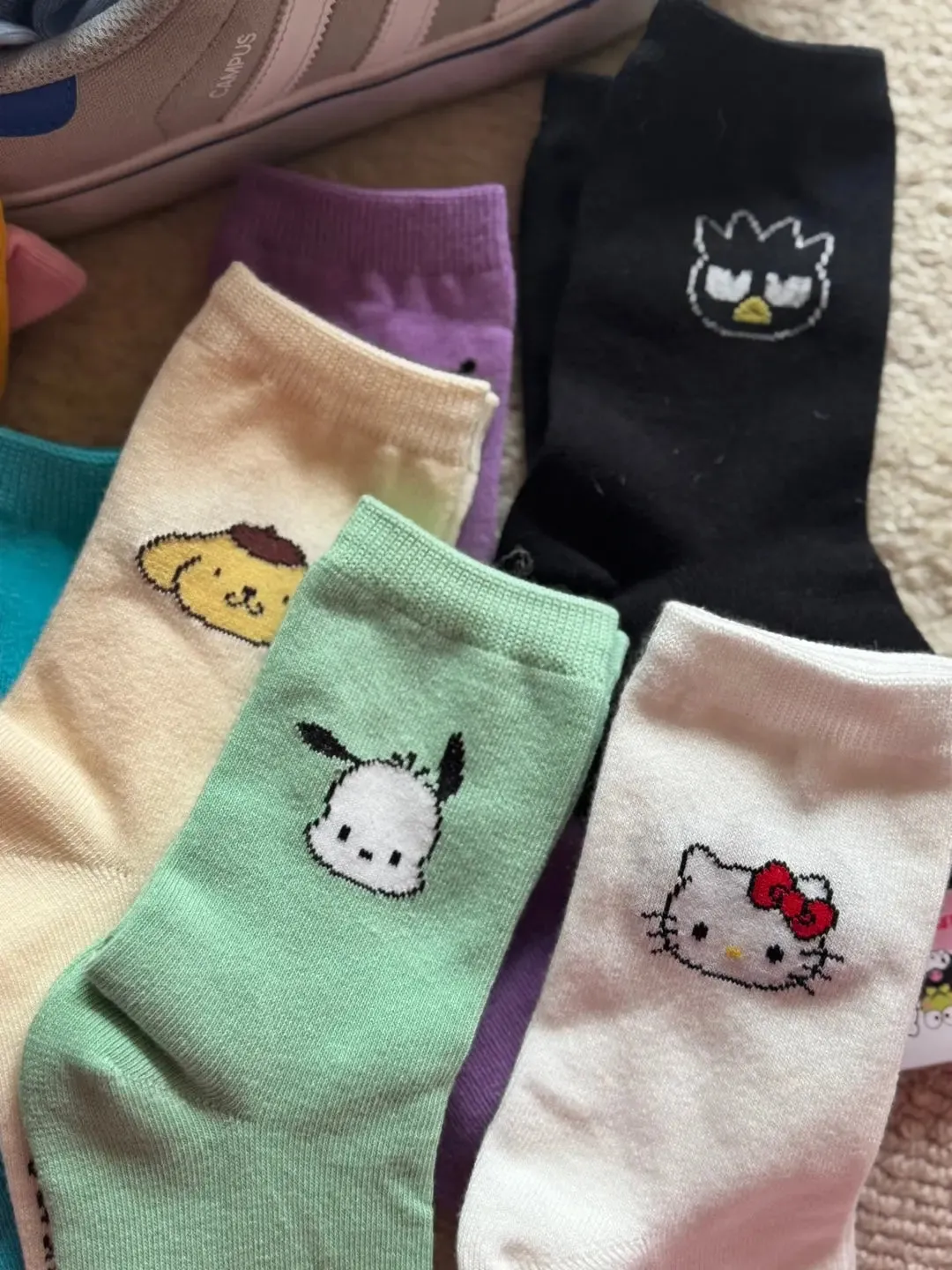 Sanrio Character Simple Point Cotton Ankle Socks