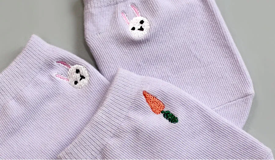 Set of 2.5 Low Cut Socks - Bunny & Penguin