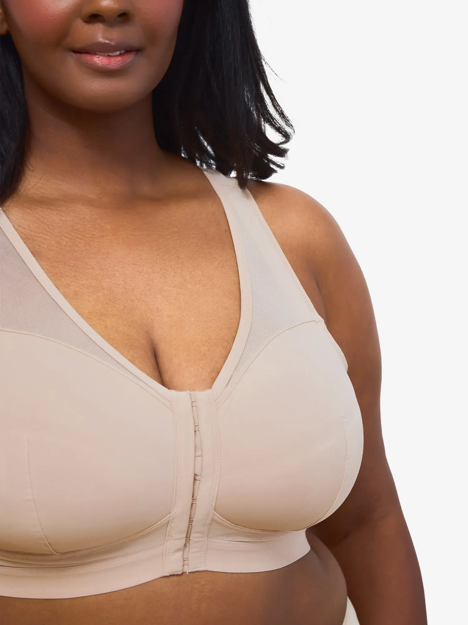 The Harper - Wirefree Mesh Front-Closure Bra
