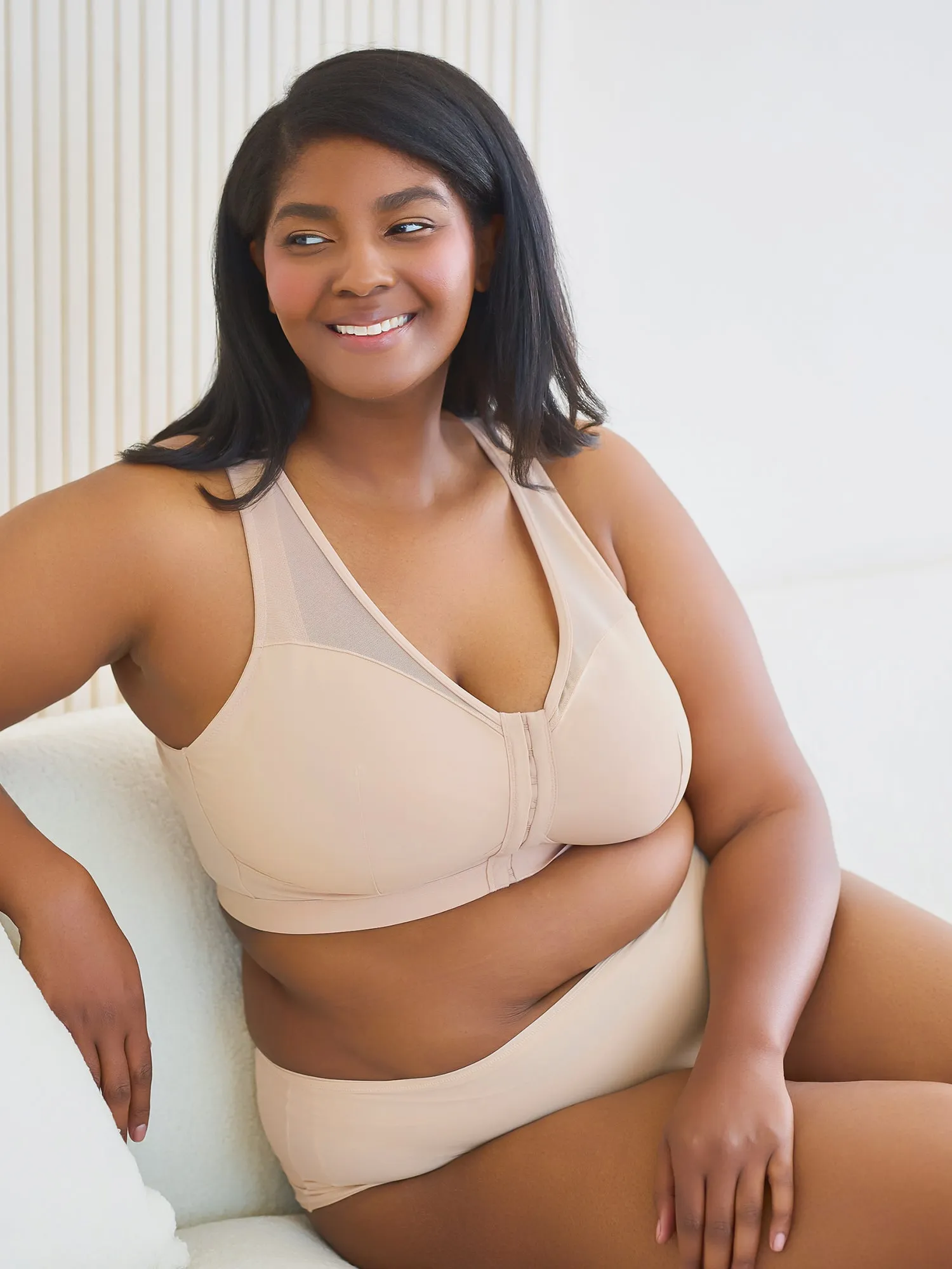 The Harper - Wirefree Mesh Front-Closure Bra