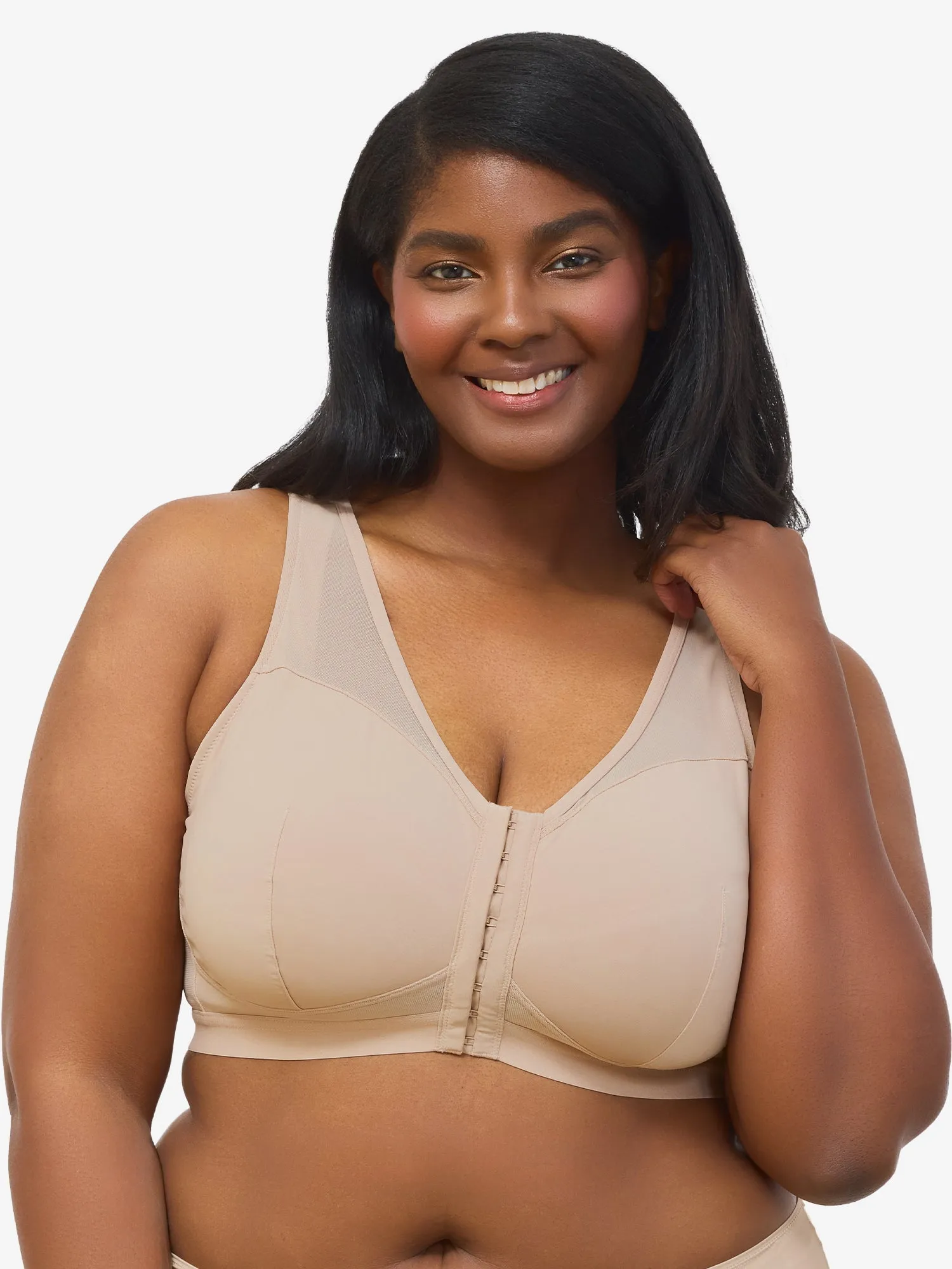 The Harper - Wirefree Mesh Front-Closure Bra