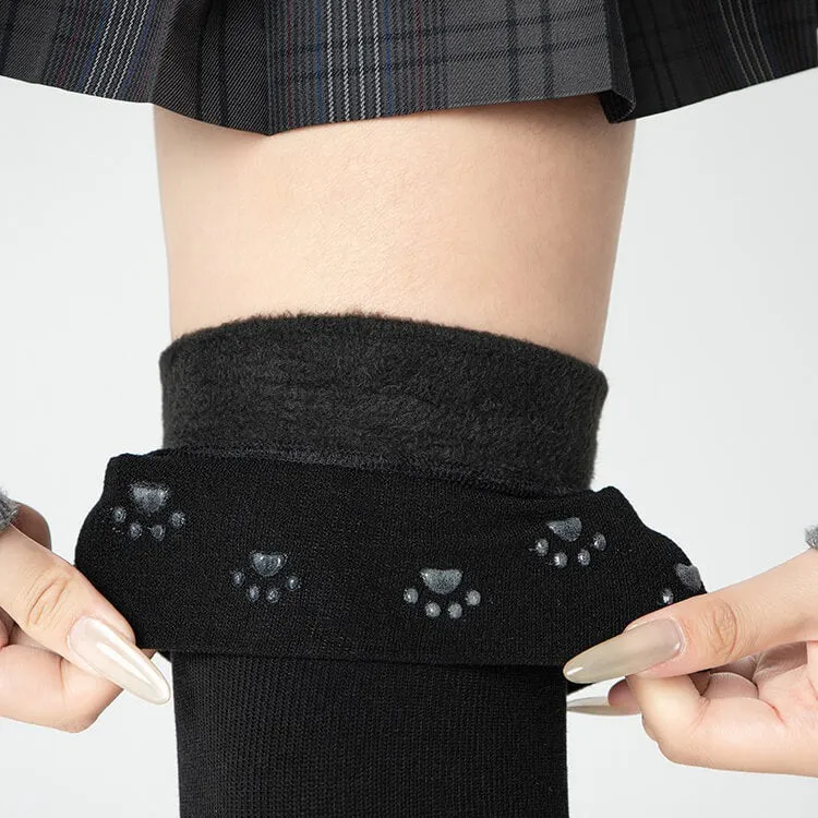 Velvet Over-the-Knee Non-Slip Socks