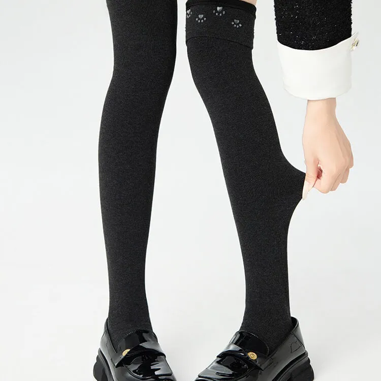 Velvet Over-the-Knee Non-Slip Socks