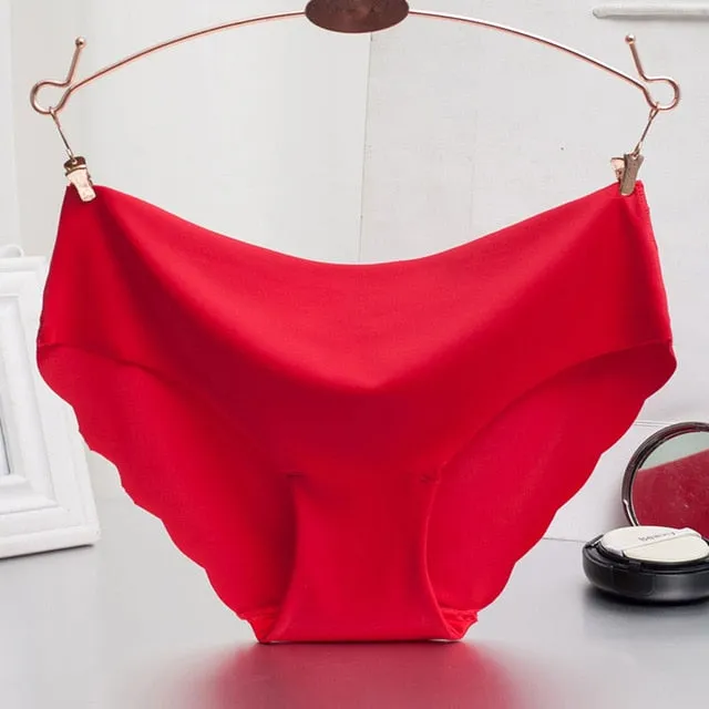 Women Panties Underwear Ultra-thin Viscose Seamless Briefs For Women's Comfort low-Rise Ruffles Sexy Lingerie Summer New Hot