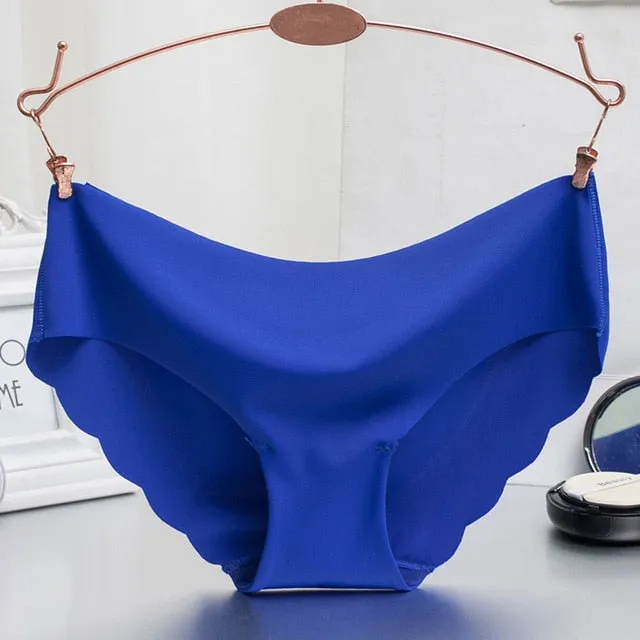 Women Panties Underwear Ultra-thin Viscose Seamless Briefs For Women's Comfort low-Rise Ruffles Sexy Lingerie Summer New Hot