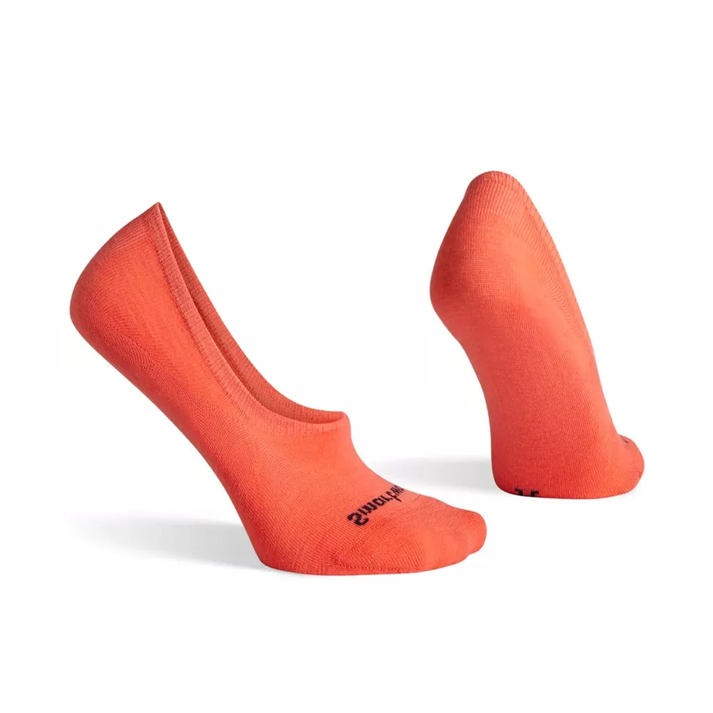 Womens Sneaker No Show Socks - Bright Coral